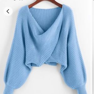 Blue sweater. Size Lg.